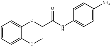 N-(4-Aminophenyl)-2-(2-methoxyphenoxy)acetamide Struktur