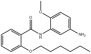 N-(5-Amino-2-methoxyphenyl)-2-(hexyloxy)benzamide Struktur