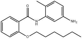 N-(5-Amino-2-methylphenyl)-2-(hexyloxy)benzamide Struktur