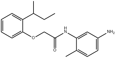 N-(5-Amino-2-methylphenyl)-2-[2-(sec-butyl)-phenoxy]acetamide Struktur