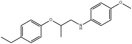 N-[2-(4-Ethylphenoxy)propyl]-4-methoxyaniline Struktur