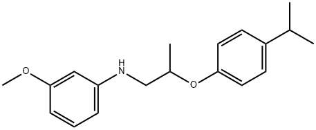 N-[2-(4-Isopropylphenoxy)propyl]-3-methoxyaniline Struktur