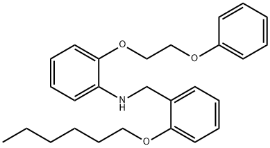 N-[2-(Hexyloxy)benzyl]-2-(2-phenoxyethoxy)aniline Struktur