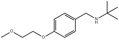 N-[4-(2-Methoxyethoxy)benzyl]-2-methyl-2-propanamine Struktur