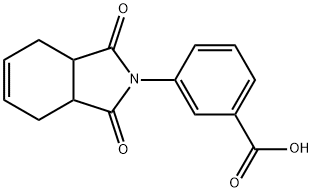 3-(1,3-dioxo-1,3,3a,4,7,7a-hexahydro-2H-isoindol-2-yl)benzoic acid Struktur