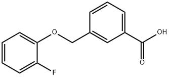 3-(2-fluorophenoxymethyl)benzoic acid Struktur