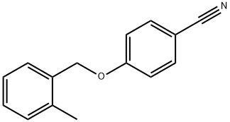 4-[(2-methylphenyl)methoxy]benzonitrile Struktur