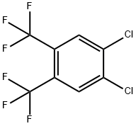 1,2-Dichloro-4,5-bis-(trifluoromethyl)benzene Struktur