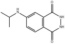 6-(isopropylamino)-2,3-dihydrophthalazine-1,4-dione Struktur