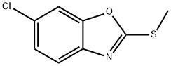 6-chloro-2-(methylthio)-1,3-benzoxazole Struktur