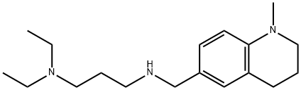 N,N-diethyl-N'-[(1-methyl-1,2,3,4-tetrahydroquinolin-6-yl)methyl]propane-1,3-diamine Struktur