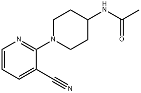 N-[1-(3-cyanopyridin-2-yl)piperidin-4-yl]acetamide Struktur