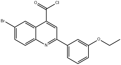 6-bromo-2-(3-ethoxyphenyl)quinoline-4-carbonyl chloride Struktur