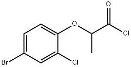 2-(4-bromo-2-chlorophenoxy)propanoyl chloride Struktur