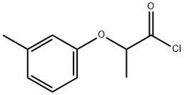 2-(3-methylphenoxy)propanoyl chloride Struktur