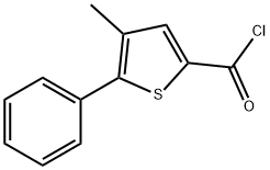 4-methyl-5-phenylthiophene-2-carbonyl chloride Struktur