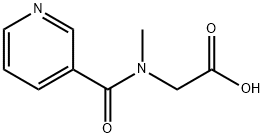 2-[Methyl(3-pyridinylcarbonyl)amino]acetic acid Struktur