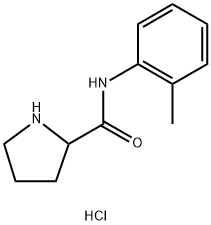 N-(2-Methylphenyl)-2-pyrrolidinecarboxamidehydrochloride Struktur