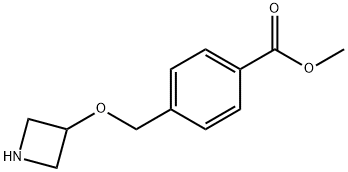 Methyl 4-[(3-azetidinyloxy)methyl]benzoate Struktur