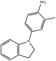 4-(2,3-Dihydro-1H-indol-1-yl)-2-methylphenylamine Struktur