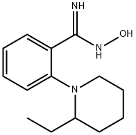 2-(2-Ethyl-1-piperidinyl)-N'-hydroxybenzenecarboximidamide Struktur