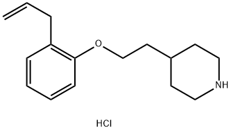 4-[2-(2-Allylphenoxy)ethyl]piperidinehydrochloride Struktur