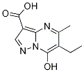 6-Ethyl-7-hydroxy-5-methyl-pyrazolo[1,5-a]-pyrimidine-3-carboxylic acid Struktur