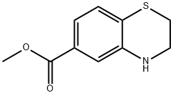 Methyl 3,4-dihydro-2H-1,4-benzothiazine-6-carboxylate Struktur