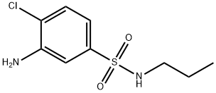 3-Amino-4-chloro-N-propylbenzenesulfonamide Struktur