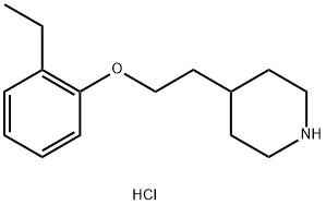 4-[2-(2-Ethylphenoxy)ethyl]piperidinehydrochloride Struktur