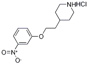 4-[2-(3-Nitrophenoxy)ethyl]piperidinehydrochloride Struktur