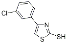 2-thiazolethiol, 4-(3-chlorophenyl)- Struktur