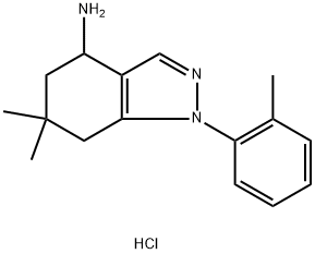 1H-indazol-4-amine, 4,5,6,7-tetrahydro-6,6-dimethyl-1-(2-m Struktur