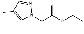 1H-pyrazole-1-acetic acid, 4-iodo-alpha-methyl-, ethyl est Struktur