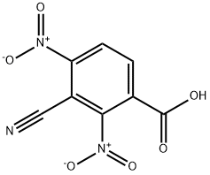 3-Cyano-2,4-dinitrobenzoic acid Struktur