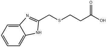 3-[(1H-Benzimidazol-2-ylmethyl)thio]propanoic acid Struktur