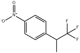 1-Nitro-4-(2,2,2-trifluoro-1-methyl-ethyl)benzene Struktur