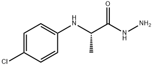 2-[(4-Chlorophenyl)amino]propanohydrazide Struktur