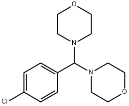 4,4'-[(4-Chlorophenyl)methylene]dimorpholine Struktur