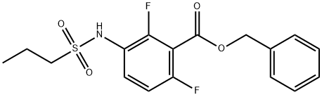 Benzyl 2,6-difluoro-3-(propane-1-sulfonamido)-benzoate Struktur