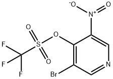 3-Bromo-5-nitropyridin-4-yl trifluoromethanesulfonate Struktur