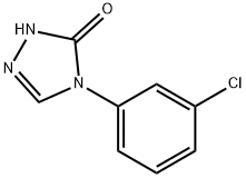 4-(3-氯苯基)-2,4-二氫-3H-1,2,4-三唑-3-酮 結(jié)構(gòu)式