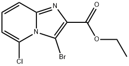 3-Bromo-5-chloroimidazo[1,2-a]pyridine-2-carboxylic acid ethyl ester Struktur