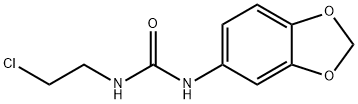 1-(1,3-Benzodioxol-5-yl)-3-(2-chloroethyl)urea Struktur