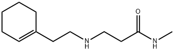 3-{[2-(1-CYCLOHEXEN-1-YL)ETHYL]AMINO}-N-METHYLPROPANAMIDE Struktur