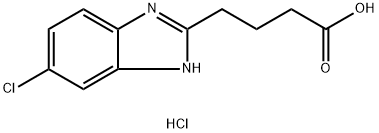 4-(5-CHLORO-1H-BENZOIMIDAZOL-2-YL)-BUTYRIC ACIDHYDROCHLORIDE Struktur