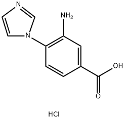 3-AMINO-4-IMIDAZOL-1-YL-BENZOIC ACID HYDROCHLORIDE Struktur