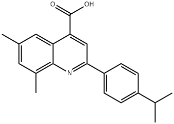 2-(4-ISOPROPYLPHENYL)-6,8-DIMETHYLQUINOLINE-4-CARBOXYLIC ACID Struktur