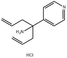 1-ALLYL-1-PYRIDIN-4-YL-BUT-3-ENYLAMINEDIHYDROCHLORIDE Struktur