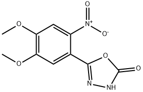 5-(4,5-dimethoxy-2-nitrophenyl)-1,3,4-oxadiazol-2(3h)-one Struktur